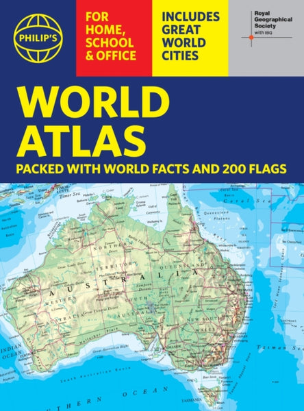 Philip's RGS World Atlas (A4) : with Global Cities, Facts and Flags-9781849077231