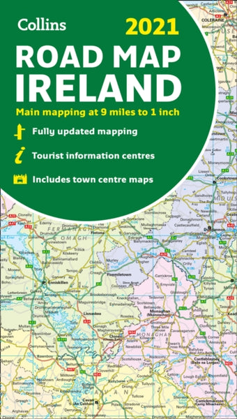 Map of Ireland 2021 : Folded Road Map-9780008374419