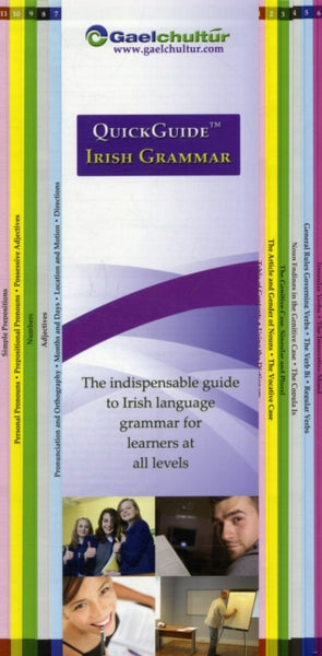 Quickguide Irish Grammar : The Indispensable Guide to Irish Language Grammar for Learners at All Levels-9780956361424
